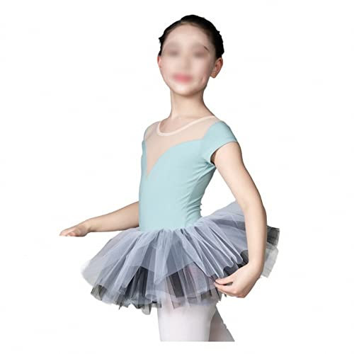 MAOTN Ballett-Tutu für Kinder, Kurz-/Langarm-Übungstanzkleidung für Mädchen, lyrischer Ballerina-Performance-Kostümtrikot,Style3,105