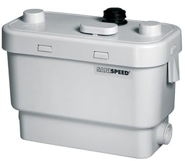 SFA Schmutzwasserpumpe 400W Sanitär - Modell SANISPEED - Abwasserhebeanlage bis 7 m Höhe - Schmutzwasserpumpe für Küche, Waschküche, Badezimmer (ohne Toilette) (3308811579010)