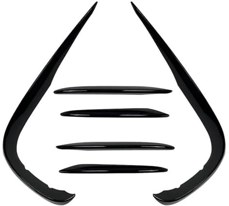 CZXZYHNB Auto Frontspoiler Lippe 1 Paar Front Lip Splitter Spoiler Auto Front Lip Splitter Nebel Licht Trim Für Mercedes Für Benz Für E-klasse Für W213 Frontstoßstangen Lippenkörper(Größe:Black Set)