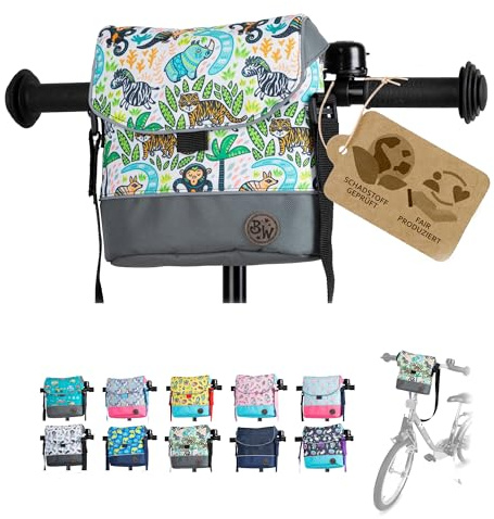 Lenkertasche Fahrradtasche für Kinder Laufradtasche M21 | mit Schultergurt, kompatibel mit Puky, Woom & Roller, wasserabweisend, robust
