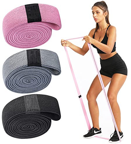 Übungs-Widerstandsbänder für Damen und Herren, Stoff-Widerstandsbänder-Set, Fitness-Stärke-Gummibänder, elastisches Band für das Fitnessstudio