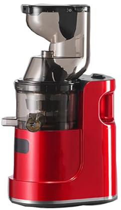 COYOUCO Máquinas exprimidoras de Doble Red de 350 W Exprimidor automático de Frutas y Verduras de Gran Calibre para la separación de jugos y residuos domésticos,Rojo