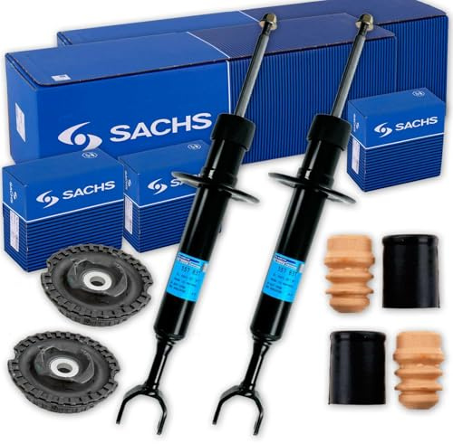 2x Sachs Stossdämpfer+Domlager+Protection Kit vorne | 557837+802082+900075 für Passat 3B A4 B5