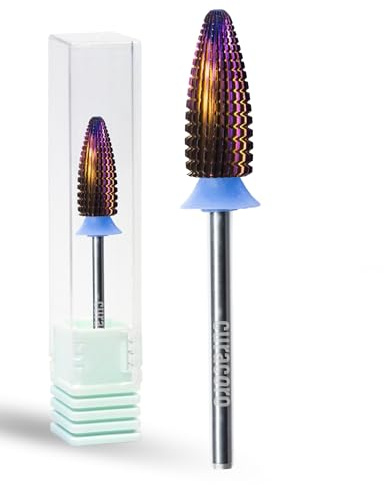 Curacoro Embout Ponceuse Ongles 3/32 Typhoon Carbure Double Sens (Moyen) | Embout à Double Sens de Rotation, Retrait Efficace, Finition Lisse, Contrôle Précis