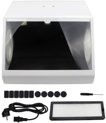 Tazrigo Dental Dust Collector Grinding Polishing Lab Sandblasting Dust Box with Light & Filter Device