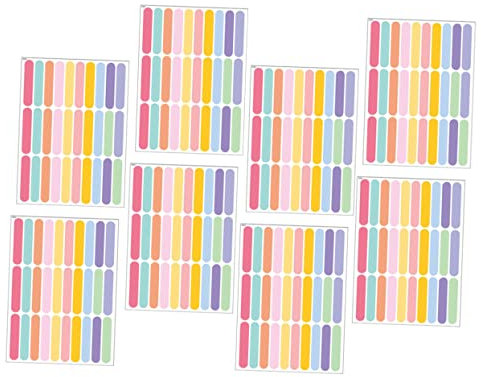 IWOWHERO 8 Blätter Aufkleber Decals Kinder Unisex Dekorative Pvc Konfetti Kunst