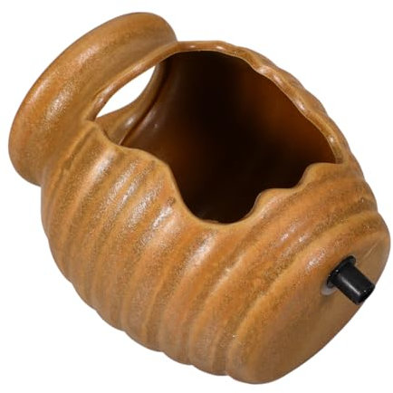 HOLIDYOYO Ceramic Jar Water Feature Outdoor Garden Fountain Living Decor Fish Tank Waterfall Easy Maintenance Water Pump