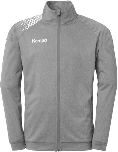 Kempa Handboll Ambition 28 poly jacka sportjacka träningsjacka gå ut jacka för män och pojkar – utan huva med fickor med dragkedja