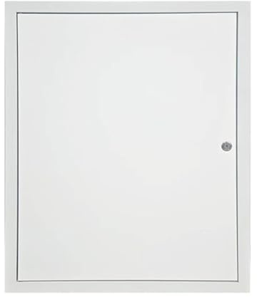 Piastra di accesso in lega di alluminio, piastra di accesso per cartongesso, serratura in metallo bianco per porte di accesso sanitarie, elettriche, HVAC (51 x 127 cm)
