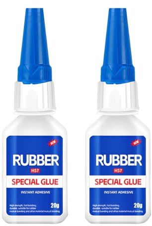 YUPZAR 2 Pièces Colle pour Caoutchouc 20g Instantanée Chaussures Semelle et Réparation, Super Glue Extra Forte, Pneu Voiture le d'autres matériaux pour Produits en caoutchouc, bottes, pneus