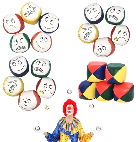 Jonglierbälle, 20 Stück Jonglierbälle Kinder Langlebige Jonglieren bälle für Anfänger, Jonglierball Set,Juggling Balls Lebendige Farben Jonglieren für Jungen, Mädchen,Erwachsene,Jonglierübungen