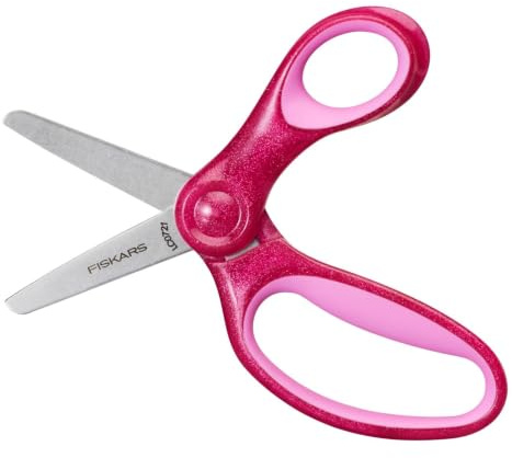 Fiskars Kids 13 cm lång sax med rosa fodral,6/36,16L