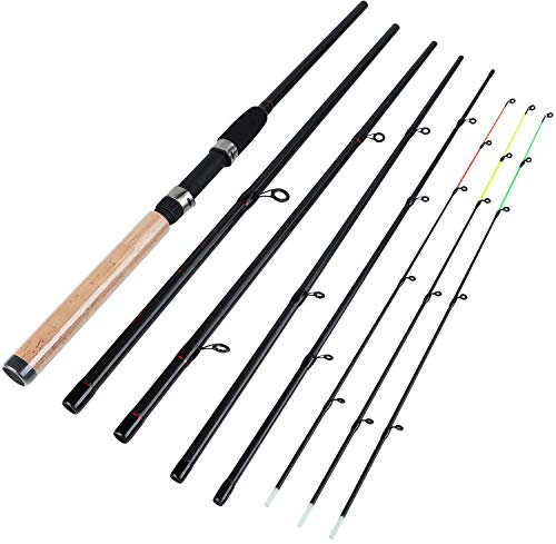 Sougayilang Feeder Rute mit 3 Spitzen Protable Angelrute Spinnerei Casting Reiserute Vollsortiment Action Karpfen