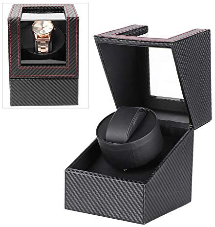 YUYTE Rotary Box für Automatische Rotationsuhren, Uhrenbeweger 1 Uhr, 1 Gitterkoffer für Organizer und Displayuhren (Eu)