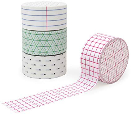 Suck UK Memo Washi Tape | Kunstbedarf | Dekoratives Papierabdeckband | Farbiges Klebeband | Set mit 4 coolen Selotape-Rollen | Bastelbedarf | Scrapbooking-Zubehör | Japanisches Briefpapier