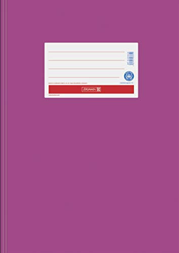 Baier & Schneider BRUNNEN Hefthülle aus Papier (1 Stück A5, Pink)