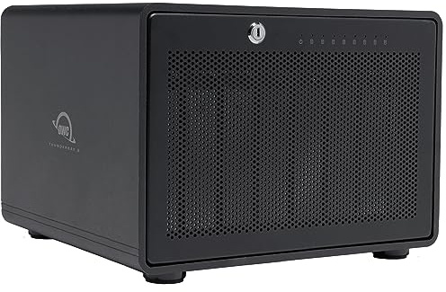 OWC ThunderBay 8 Drive Enclosure, Black, 8-Bay Thunderbolt 3 External Drive