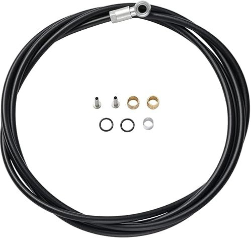 Fahrrad Hydraulische Scheibenbremse Schlauch Kit für Shimano BH90 System, inkl. Banjo Adapter, Silber