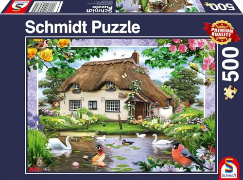 Schmidt 58974 Romantisches Landhaus Puzzle, 500 Teile