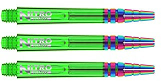 RED DRAGON Nitrotech Ionic Intermediate Grüne Dart-Stiele - 2 Sets pro Packung (insgesamt 6 Stiele)