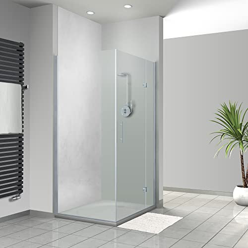 WANDFREUDE individuelle Duschrückwand Aluverbundplatte auf Maß (1 Stück - Graue Betonwand - Seidenmatt) – Dusche Wandverkleidung Duschwandverkleidung Duschrückwände