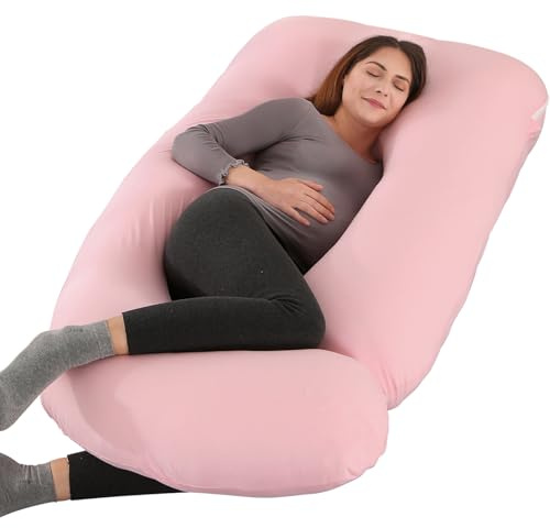 Victostar Pregnancy Pillow,57 inches U Shaped Maternity Pillow with Removable Cover Full Body Pillow Support for Back, HIPS, Legs, Belly
