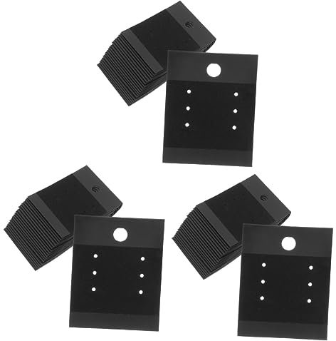 Lurrose 300 STK Paste Ohrringe Marmelade Ohrringkarten Kartenhalter für Halsketten Schmuck Armbänder zum Aufhängen von Karten Ohrringe Speicherkarten Pastell