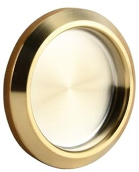 AQXYWUIO Glastüren, unsichtbarer Türgriff, Edelstahl-Schiebeschrank, Badezimmer, eingebetteter Türgriff, Ringgriff, Möbelbeschläge (Color : Style 4)