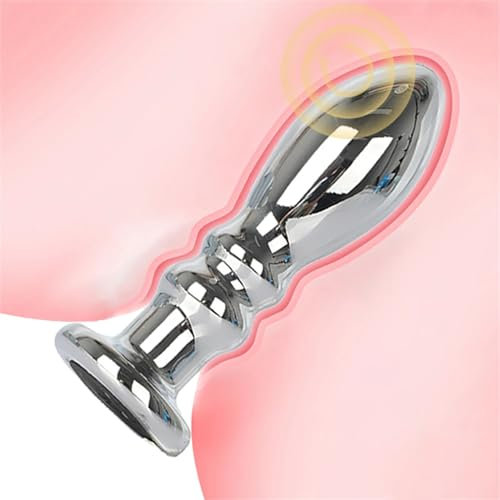 TYDAY Analvibrator, Metall-Analplug, vibrierender Buttplug, Zehn Vibrationsmodi, Prostata-Stimulator, Klitorisstimulator, G-Punkt-Vibrator, männliche und weibliche Sexspielzeuge, Paar-Sex-Zubehör