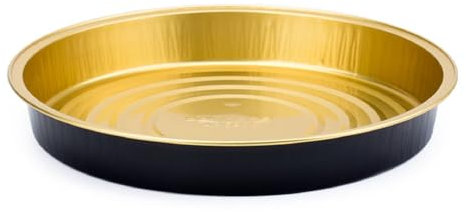 Bafnsiji Padelle per Pizza in Alluminio da 10 Pezzi, Vassoio per Pizza in Alluminio, Teglia per focaccia a Foglio Rotondo USA e Getta, Pentole per crostata monouso, Contenitori in Alluminio Rotondi
