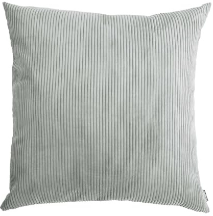 mokebo XXL Sofakissen mit Cordbezug 'Das Anschmiegsame' (90x90x10 cm) Made in Germany, Riesenkissen, Jumbokissen, Couchkissen, Liegekissen oder Bodenkissen in Grau