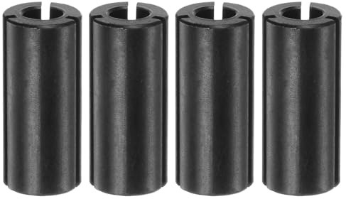 QUARKZMAN 4pz Adattatore Driver per Mandrino 12mm 15/32 a 6mm 15/64 | a Pinze Router, Acciaio al Carbonio, per Fresa CNC, per Macchina da Incisione Legno, Strumento