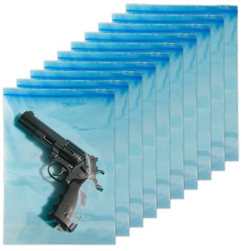 VCI Rust Prevention Zip Close Taschen mit Schusswaffe Rust-proof Protection Pack, Metall Storage Organizer für Kugel, Schmuck, Hardware, 13.7x17.7, 4mil, 10 Pcs (13.7x17.7)