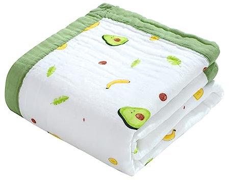 Toyvian Babyhandtuch Für Neugeborene Aus Baumwolle Kinderbadetuch Mit Avocado-Design Säuglingshandtuch Für Strand Und Zuhause Weiches Und Praktisches Badetuch