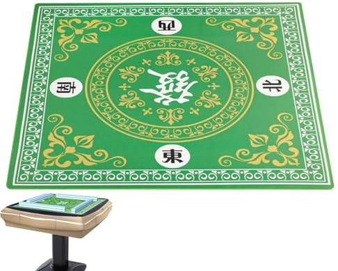 Mahjong Table Matte-31,5 X 31,5 Zoll Gamings-Oberfläche, Nicht-Schlupf-Kartenspielpad | Square Filz Table Matte Für Poker, Brettspiel -Setup, Spiele Im Casinos -Stil, Heimunterhaltung Oder Mahjong