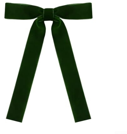 Fiocchi in velluto per albero di Natale, 13 x 18 cm, 36 pezzi, morbido nastro di velluto per ghirlande di Natale, ornamenti decorativi per la casa (verde inchiostro)