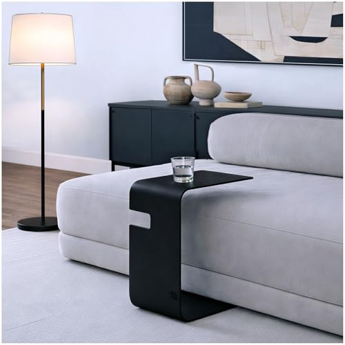tuning-art Hamburg Beistelltisch Metall | hochwertig pulverbeschichtet | Couchtisch Wohnzimmertisch Laptoptisch Sofatablett | Innen und Außen einsetzbar
