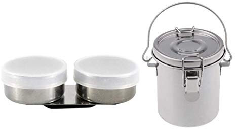 Tubayia Edelstahl Pinselwascher Reiniger Pinselreiniger mit Ölfarbe Palette Tasse für Künstler