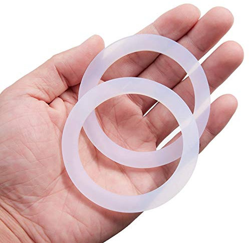 LitOrange 8 PCS Replacement Spare Food Grade Silicone (Better Than Rubber) Gasket Seal Ring For Aluminium Stovetop Coffee Maker Pots 6 Cups