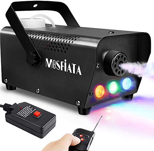 500W Smoke Machine,3 LED Light with Wireless Remote Control, Fog Machine with Controllable Lights,Professional DJ Controller,2000 CFM Huge Fog for Halloween Holidays Party
