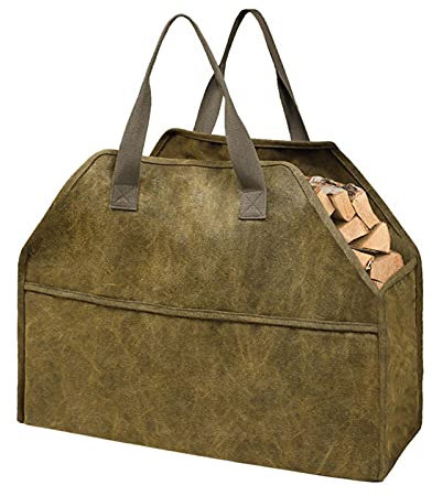 Holzkorb für Kaminholz, Kaminholzkorb Kaminholztasche für Feuer, Filz Zeitungskorb Große, Groß Einkaufskorb Einkaufstasche, Filzkorb für Kaminholz Zeitungen