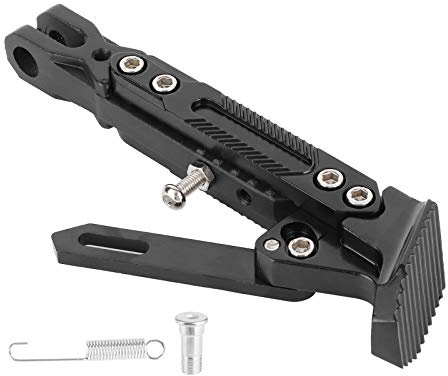 Supporto per cavalletto per gamba di parcheggio regolabile per cavalletto laterale per moto universale per Cavalletto universale Cavalletto laterale per moto Cavalletto laterale regolabile Caval
