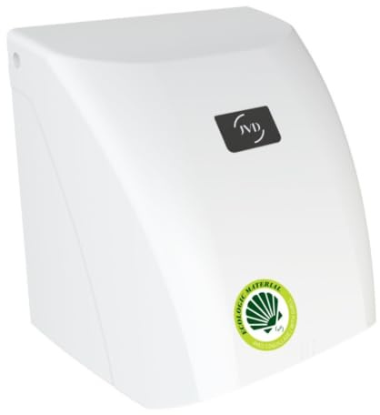 JVD - Sèche-Mains Zephyr Blanc fabriqué à Base de matériaux biosourcés - Matériel Professionnel