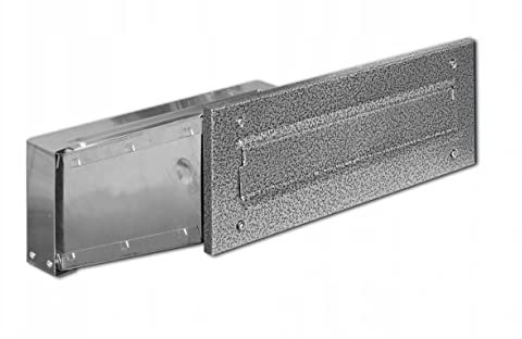 Cassetta postale da incasso in acciaio inox (argento antico)