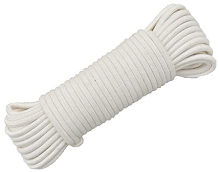 SHRCMHWQRCDJ 6mm Selbstbewässerendes Docht Cord String Baumwollseil, for Topfpflanze Pflanzerpflanzertopf Automatische Langsame Freisetzung Garten Tropfbewässerungssystem (Size : Length 20m(Dia 6mm))