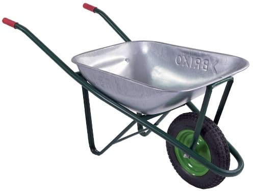 Briconess.com Carriola zincata standard con ruota pneumatica Brixo vasca zincata