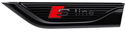 Audi 8W6071807G Plakette S-Line, Links, Element Kotflügel, schwarz
