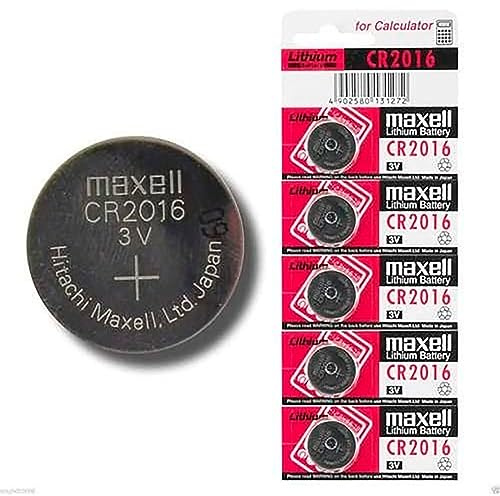 MUNDDY - Pack DE 5 Pilas Boton Litio CR2016 3V 80mAh EN Blister 5X Unidades