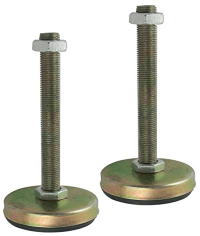 2 Stück M16 verstellbare Möbelfußschale, 75 mm Basis-Nivellierfuß for Küchen, Garagen, Werkstätten, Büros (Size : M16X100MM)