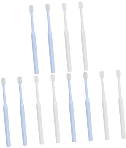 Angoily 12stücke Teiliges Haustier Zahnbürsten Handheld Hundezahnbürste Katzenzahnbürste Aus Hochwertigem Ergonomisches Design Für Sanfte Zahnpflege Und Optimale Mundhygiene